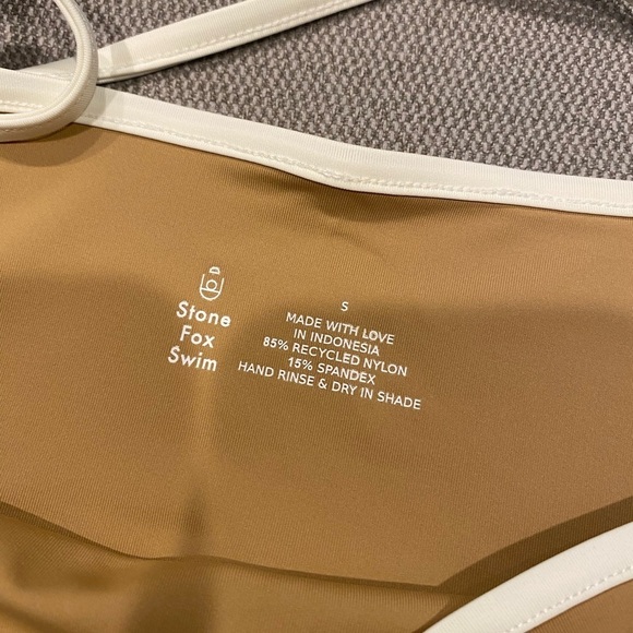 NWT Stone Fox Swim Ibiza Bikini Top in Tannin SIZE SMALL - Picture 5 of 8